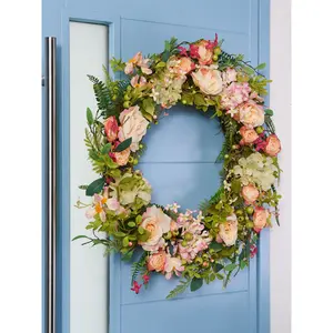 Faux Rose 70cm Wreath