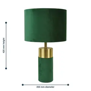 Raubsville 32Cm Table Lamp (Set of 2) Teal / Green