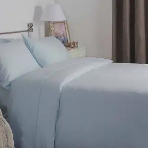 Belledorm Brushed Cotton Duvet Cover Blue (Single)