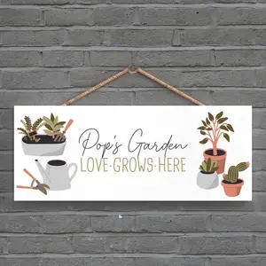 Garden Pops Garden Love Grows Here Signs and Plaques