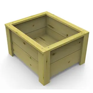 600mm Organic Wooden Garden Planter