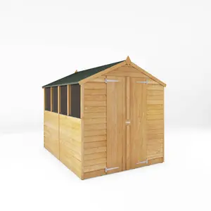 Mercia 8 x 6ft Overlap Apex Shed (Double Door) Yes