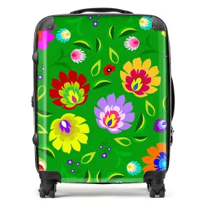 Polish Folk Floral Suitcase - Large