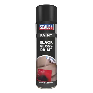 Sealey Black Gloss Paint 500ml SCS025S