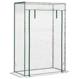 Outsunny 100 x 50 x 150cm Greenhouse w/ Zipper Roll-up Door Outdoor Transparent