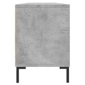 Berkfield TV Cabinet Concrete Grey 150x30x44.5 cm Engineered Wood