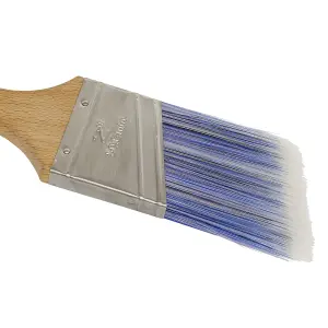 Sealey Wooden Handle Cutting-In Paint Brush 50mm Polished Beech Handle SPBA50