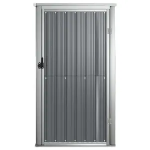 Berkfield Garden Tool Shed Grey 88x89x161 cm Galvanised Steel