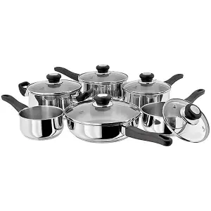 Judge JJH1A Vista 6 Piece Saucepan Set, Stainless Steel