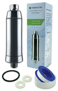 Finerfilters Slim Design Inline Shower Filter in Chrome