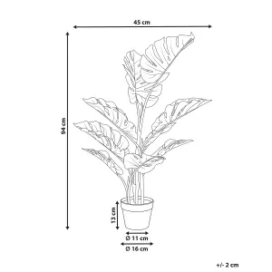 Artificial Plant MONSTERA PLANT Green