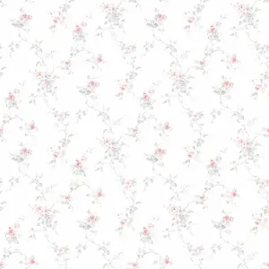 Galerie Pretty Prints Pink Ivy Trail Wallpaper Roll