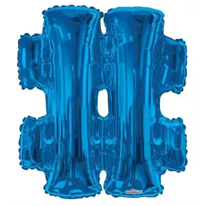 Kaleidoscope Foil Balloon Blue (One Size)