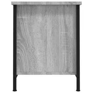 Berkfield TV Cabinet with Doors Grey Sonoma 60x35x45 cm Engineered Wood