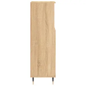 Berkfield Bathroom Cabinet Sonoma Oak 30x30x100 cm Engineered Wood