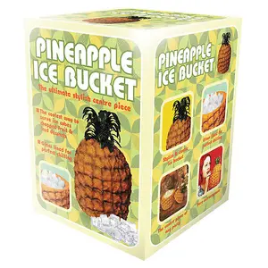 Pineapple Shaped Insulated Retro Ice Bucket