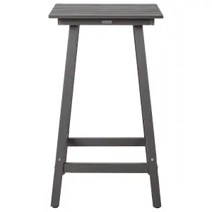 Garden Table Wood Dark Grey ADIRONDACK