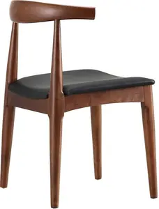 Arley Set Of 2 Beech Wood Dining Chairs, Walnut And Black - Dining Room Chairs - Dining Table Chairs - Daals - Dining Chairs