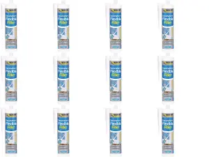 Everbuild Flexible Decorators Filler, White, 290 ml   FLEX (Pack of 12)