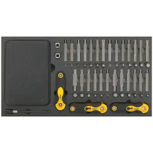 Comprehensive 192 Piece Bit & Folding Hex Key Set with Tool Tray for Ultimate DIY Projects