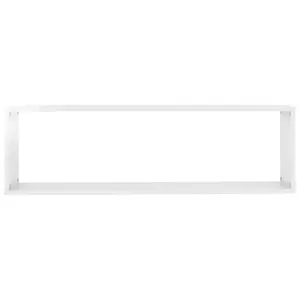 Aycel Cubby Shelf (Set of 2) Gloss White / 30cm H x 100cm W x 15cm D