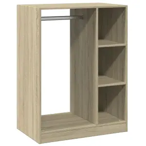 Wardrobe Sonoma Oak 77x48x102 cm Engineered Wood