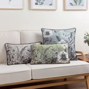 Wylder Harlington Botany Floral Piped Feather Rich Cushion