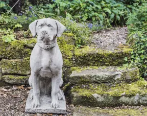 Large Life-size Hunting Dog Stone garden ornament