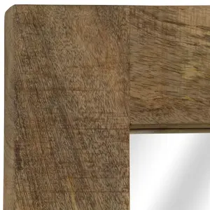 Berkfield Mirror Solid Mango Wood 50x80 cm