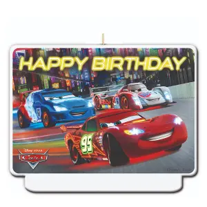 Cars Neon Birthday Candle Multicoloured (One Size)