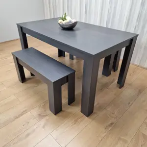 Dining Table Set Grey Dining Table With 2 Benches Kitchen Dining Table Set Dining Room Table for Four