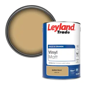 Leyland Trade Vinyl Matt Walls & Ceilings Emulsion Paint Bulletin Board (PPG12-04) 5L