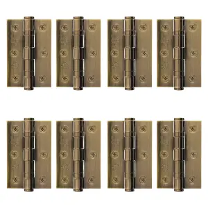 AFIT Florentine Bronze Door Hinges - 3 Inch / 76mm  Internal Fire Door Hinges - 4 Pairs