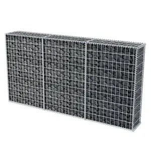 Coline Gabion Basket Steel Outdoor Garden Basket Wall Wire Fence 100cm H x 200cm W x 30cm D