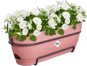 Elho Vibia Campana Recycled Plastic All in 1 Trough Plant Pot 50cm Dusty Pink