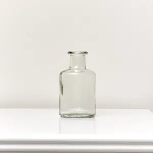 Melody Maison Clear Glass Bottle Vase - 12cm