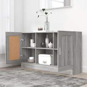 120 Cm Wide Sideboard Grey