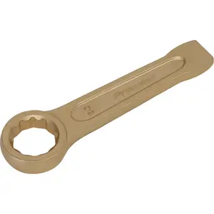 30mm Non-Sparking Ring End Slogging Spanner with Heavy-Duty Striking End