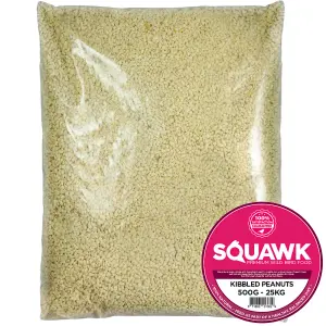 2.5kg SQUAWK Kibbled Peanuts - Premium Grade Chopped Garden Wild Birds Nut Food Mix