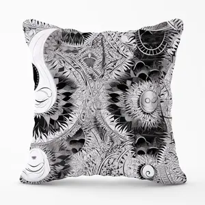 Abstract Moon and Sun Cushions 45cm x 45cm