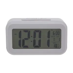 Digital Electric Alarm Tabletop Clock Grey