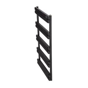 Aluminium Towel rail. compatible with heat pump. energy efficient. Black. Model: Venice. Height: 1000mm.width :500 mm