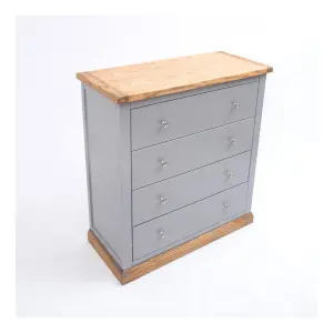 Biccari 4 Drawer Chest of Drawers Chrome Knob