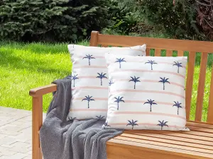 Set of 2 Outdoor Cushions MOLTEDO White