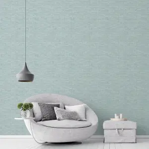 Galerie TexStyle Green Woven Weave Texture Wallpaper Roll