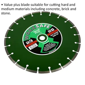 Premium 300mm Diamond Cutting Disc Blade for Concrete and Stone