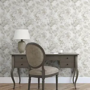 Muriva Apple Blossom Natural Wallpaper Floral Flowers Stylish Feature Wall