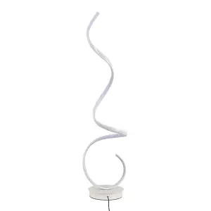 Contemporary LED Spiral Floor Lamp Floor Light in White Light Height 131CM