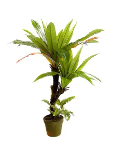 Best Artificial 120cm 4ft Birds Nest Fern Plant