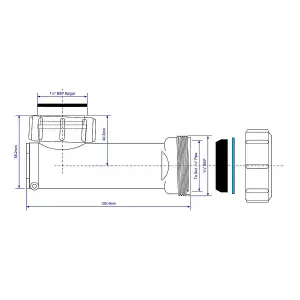 WHB-1 McAlpine 1 1/4" Space Saver Basin Waste Trap Self Closing